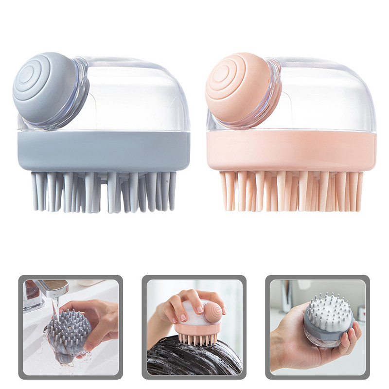 2 db Masszázs sampon kefefej súroló fürdő Utazás Pp Otthoni hámlasztó testzuhany