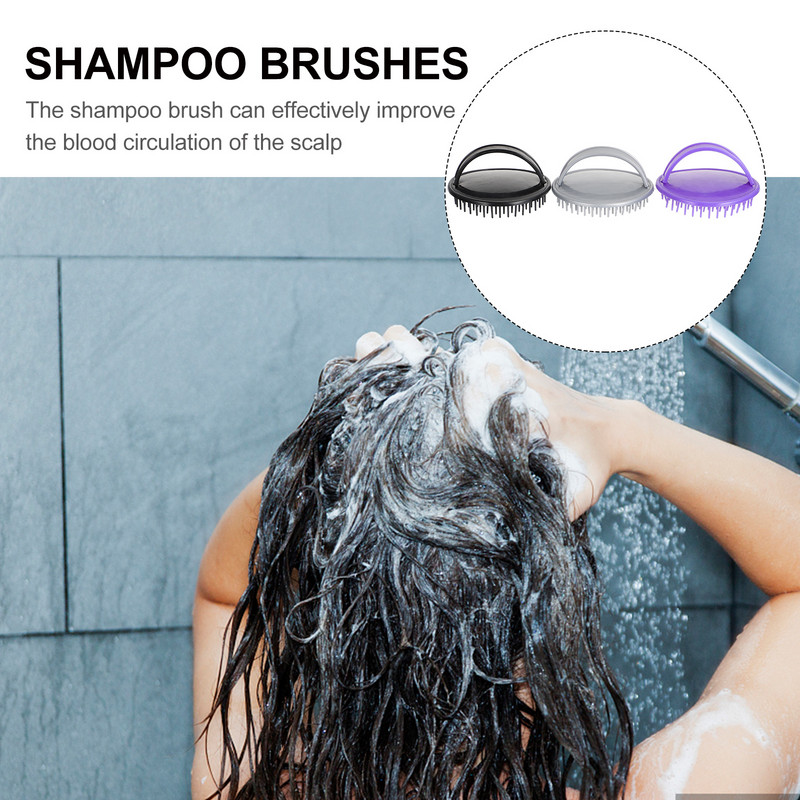 6 ks kefa na škrabanie pokožky hlavy, hrebeň na masáž, nástroj na rozčesávanie vlasov, na mokré a suché dlhé husté kučeravé vlasy