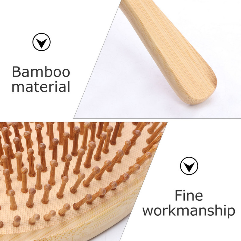 Õhkpadi Airbag Kamm Peanaha Masseeriv Hari Juukseaksessuaarid Lokkis Massaaž Ümarpuidust reisibambus