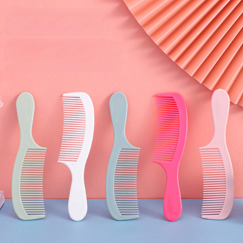 Ühevärviline juukselõikamiskamm Antistaatiline laia hambaga juuksekamm Eridisainiga eraldusvastane juuksekamm Beauty Hair Styling Kamm