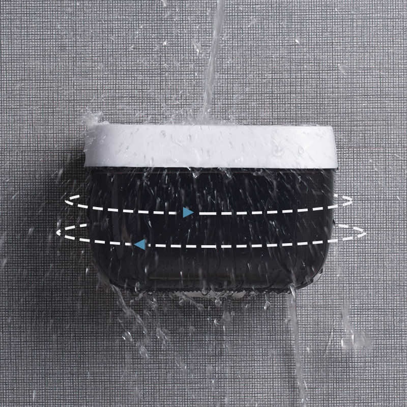 Prie sienos tvirtinamas popieriaus ritinėlių laikiklis Neperforuojamas tualetinio popieriaus laikiklis, atsparus vandeniui, tualetinio popieriaus laikymo stovas Vonios kambario laikymo dėžutė