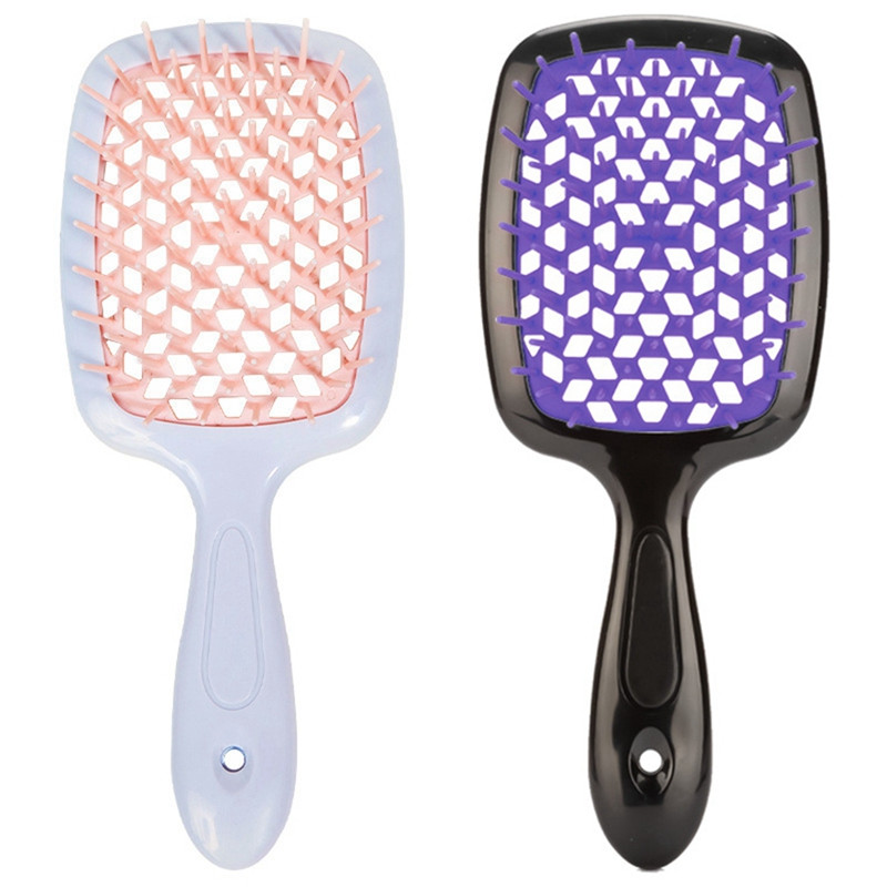 Peanaha massaažikamm Fluffy Styling Comb Juuksed Silendav Massaažikamm Kuiv ja Märg Kahekordse kasutusega Styling Kamm A