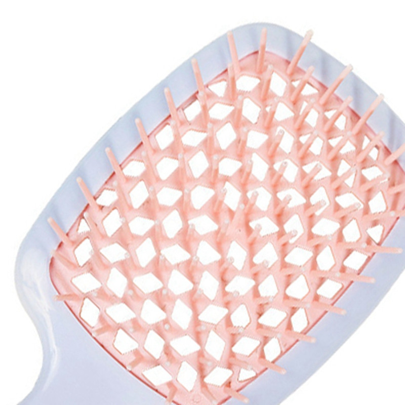 Peanaha massaažikamm Fluffy Styling Comb Juuksed Silendav Massaažikamm Kuiv ja Märg Kahekordse kasutusega Styling Kamm A