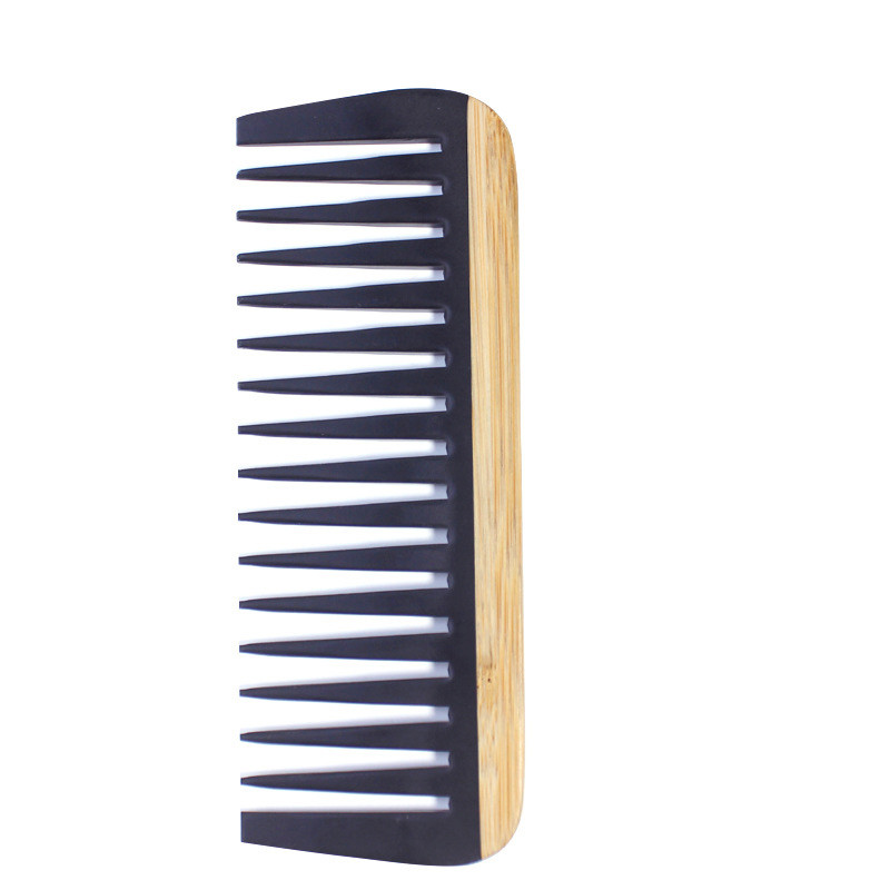 Ekološki češalj za kosu od bambusovog drveta sa širokim zubima, antistatički džepni češljevi za njegu kose, 1 kom.