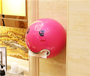 ABS-plastikust rullpaberihoidja Erinevate värvidega Creative rullpaberikarp vannitoahotellide tualettpaberihoidja jaoks