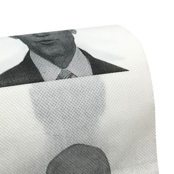 Ролка тоалетна хартия Joe Biden Pattern Новост Подарък Хартиена кърпа за баня FunnyHome Хартия 150 листа