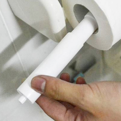 Пластмасов прът за държач за тоалетна хартия Пружинен резервен валяк за баня Аксесоари