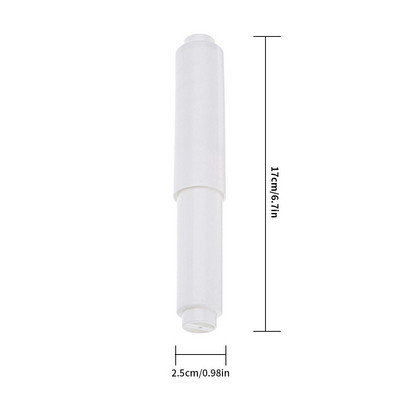 Plastikinis tualetinio popieriaus laikiklis, spyruoklinis pakaitinis vonios audinio volelio priedai