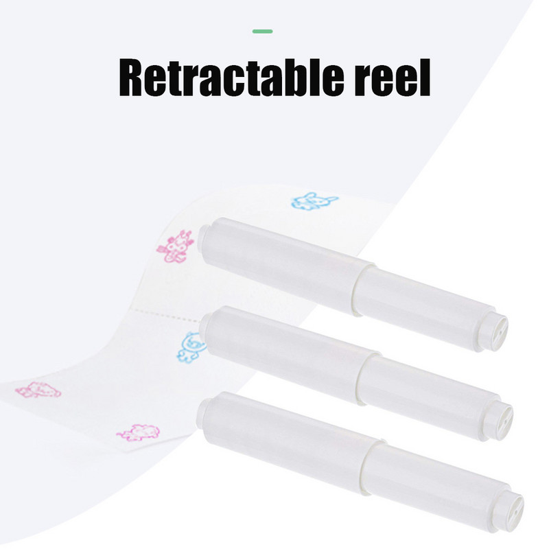 Plastikinis tualetinio popieriaus laikiklis, spyruoklinis pakaitinis vonios audinio volelio priedai