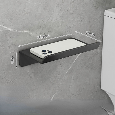 Suport pentru hârtie igienică din oțel inoxidabil, raft cu tavă, baie, bucătărie, agățat pe perete, suport pentru hârtie igienică fără perforare