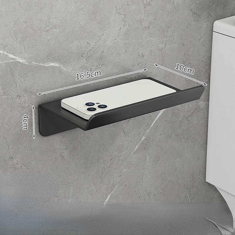 Suport pentru hârtie igienică din oțel inoxidabil, raft cu tavă, baie, bucătărie, agățat pe perete, suport pentru hârtie igienică fără perforare