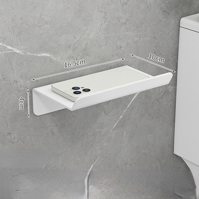 Suport pentru hârtie igienică din oțel inoxidabil, raft cu tavă, baie, bucătărie, agățat pe perete, suport pentru hârtie igienică fără perforare