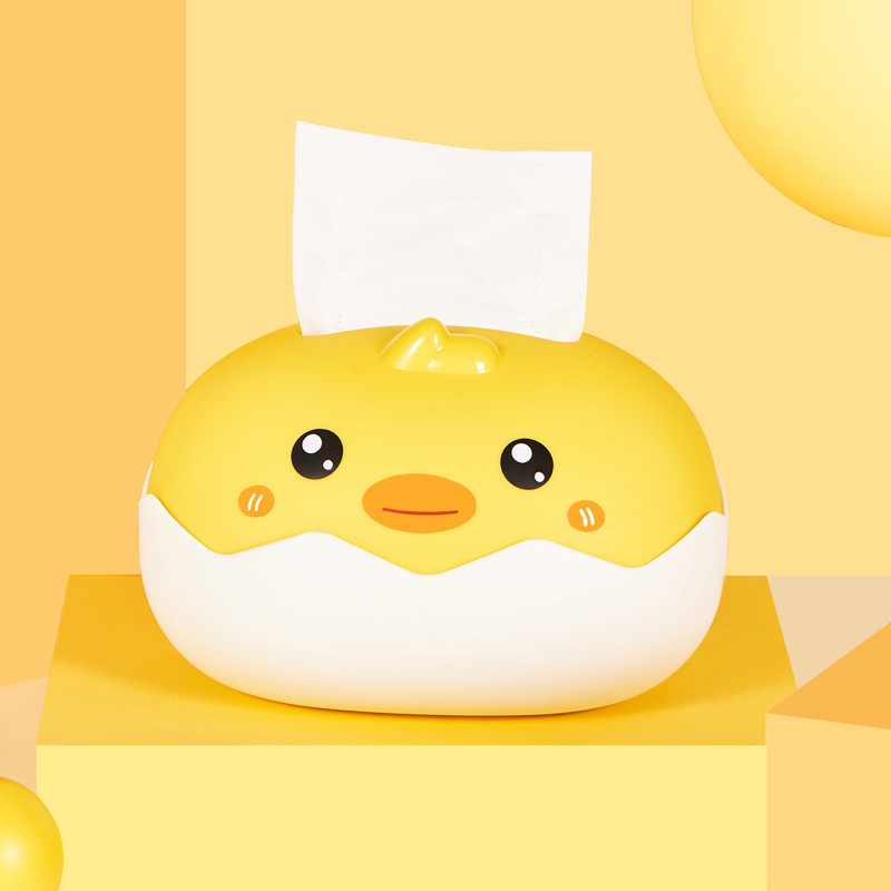 Little Yellow Duck Tissue Box Ladica za naljepnice koja ne ostavlja trag Ljepota polica za jaja Kutija za pohranu jaja višenamjenski stalak za pohranu