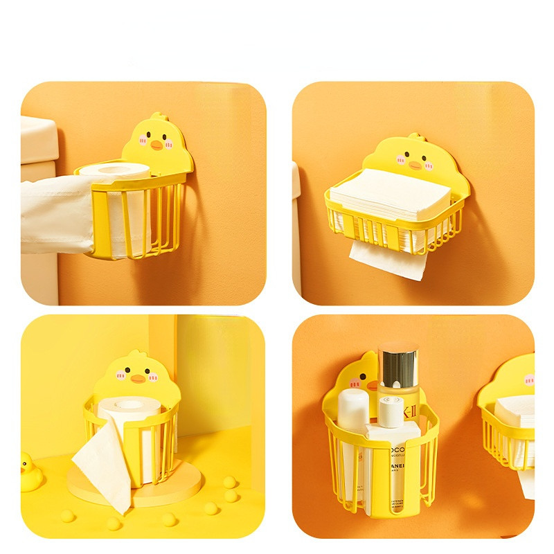 Little Yellow Duck Tissue Box Ladica za naljepnice koja ne ostavlja trag Ljepota polica za jaja Kutija za pohranu jaja višenamjenski stalak za pohranu