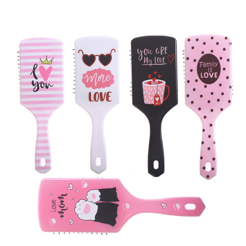 Juuksekamm Cartoon Air Bag Kamm Stiil Juuksehari Sirge Curl Märjad Juuksed Peanaha Massaažikamm Plastist juuksuri kamm