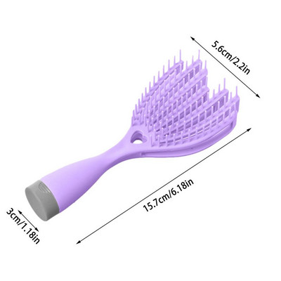 Četka za raščešljavanje Alati za oblikovanje za ljepotu Ženska njega kose Češalj za kovrčavu, kovrčavu valovitu, dugu, gustu i masnu kosu, četkastu protiv klista