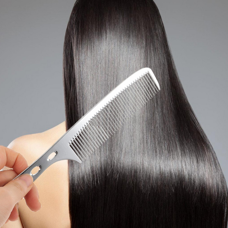 Plaukų krapštukai Garbanotos metalinės šukos vyriškos šlapios šukos su dideliais dantimis, didelės šukos Moteriškas vyriškas kostiumas