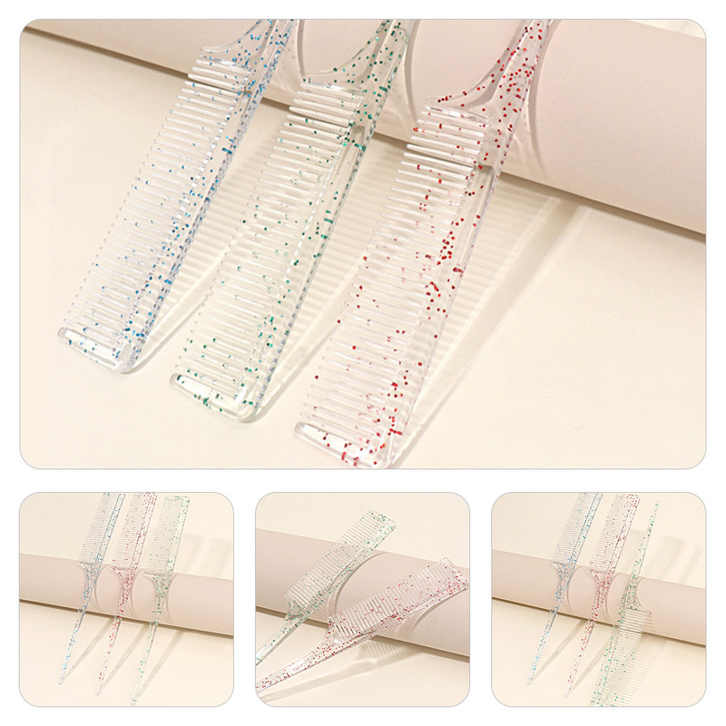 3 ks hrebeňov na rozčesávanie vlasov, hrebeň na chvost, salónny hrebeň na rozčesávanie, hrebeň na dráždenie vlasov, hrebeň pre kaderníkov