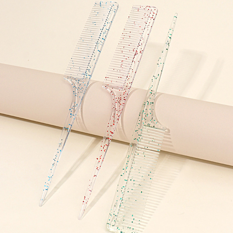 3 ks hrebeňov na rozčesávanie vlasov, hrebeň na chvost, salónny hrebeň na rozčesávanie, hrebeň na dráždenie vlasov, hrebeň pre kaderníkov