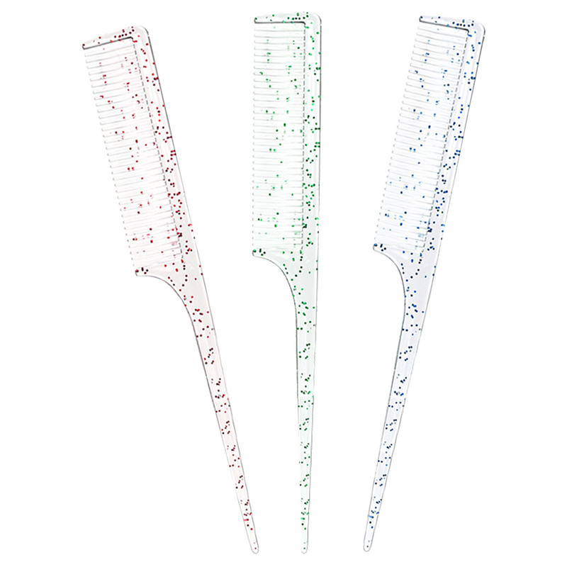 3 ks hrebeňov na rozčesávanie vlasov, hrebeň na chvost, salónny hrebeň na rozčesávanie, hrebeň na dráždenie vlasov, hrebeň pre kaderníkov