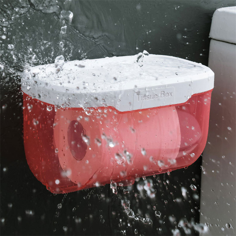 Seinakinnitus Vannitoa salvrätikute hoiukarp Punch-free Kodutarbed Telefoniriiuli ümbris WC-paberi hoidik Veekindel riiul