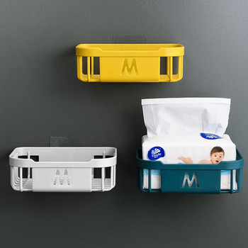 Αυτοκόλλητη βάση χαρτιού σε ρολό τουαλέτας Organizer Βάση τοίχου Βάση αποθήκευσης Κουζίνα Μπάνιο χωρίς τρυπάνι Διανομέας χαρτοπετσέτας ανοξείδωτο