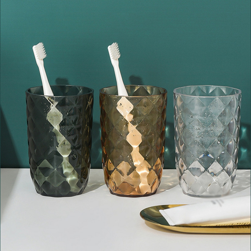 Dantų šepetėlio laikiklis Vonios plovimo puodelis Pradžia Dantų šepetėlio puodeliai Plastikiniai permatomi burnos skalavimo skysčių puodeliai Dantų pastos laikiklio dėžutės Organizatorius