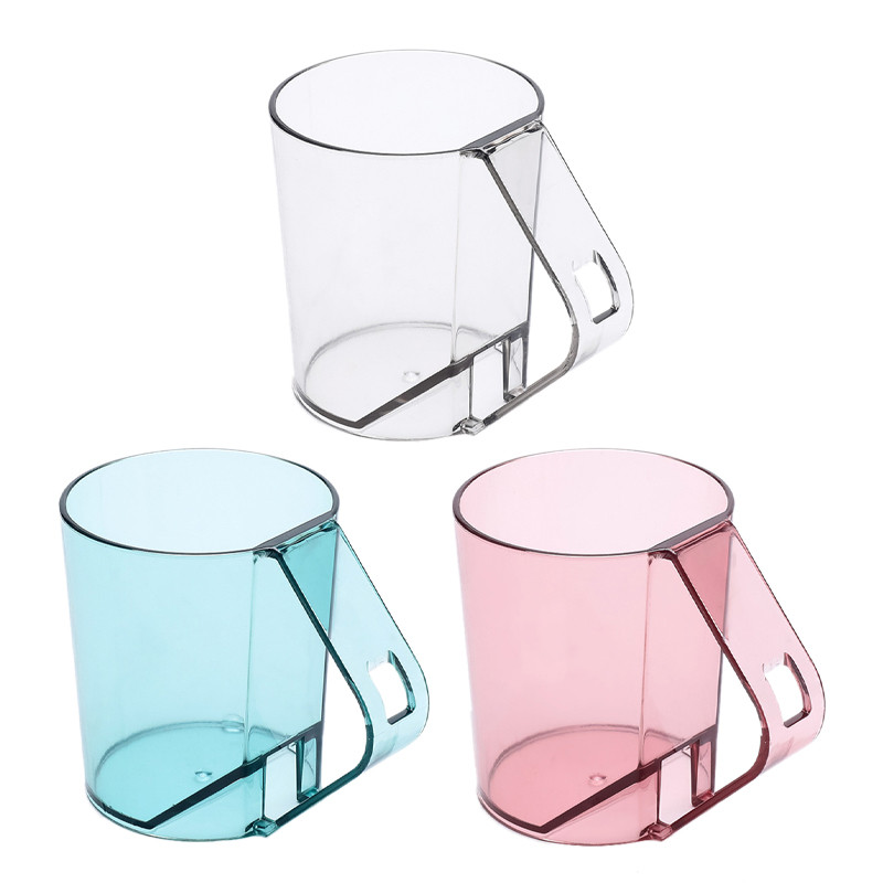 1PC plastične čaše, četkica za pranje, šalica za četkicu za zube, kreativna prozirna šalica za par, šalica za grgljanje, šalica za ispiranje, putna šalica za četkicu za usta Kupaonska šalica