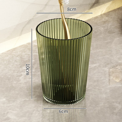 Akrilna čašica za ispiranje usta Četkica za zube Kupaonska čašica Lagana Luksuzni stil Kupaonski pribor za pohranjivanje Držač četkice za zube