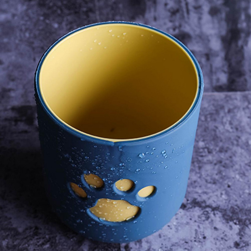 Hambaharja trumli tassi hoidja PP multikas kassi kutsikas kiisu küünis suupesu paarid tassi harjamine suuvee tassi vannitoatarvikud