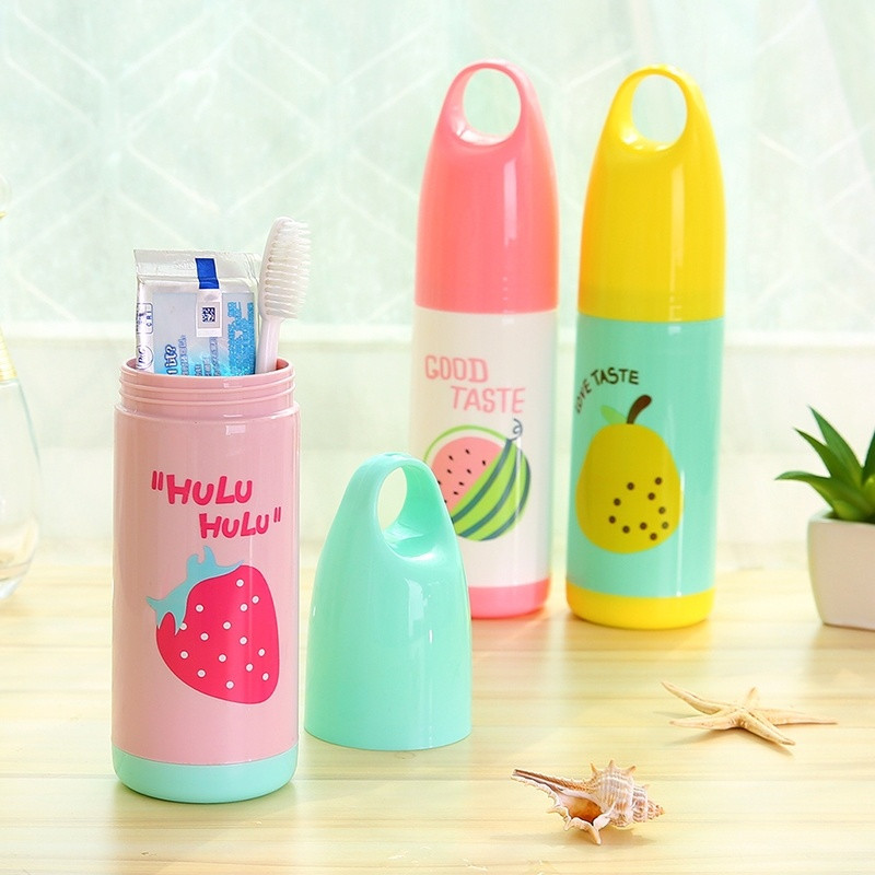 Kemping Utazás Ünnepek Protable kültéri fogkefe tároló doboz tartó fog bögre fogkrém törülköző csésze szervező fürdő