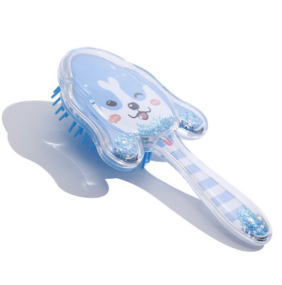 Χαριτωμένο κινούμενα σχέδια σε σχήμα σκύλου για παιδιά Χτένα κεφαλής μασάζ Αντιστατική χτένα μαλλιών Χαριτωμένο παιδικό μαξιλάρι αέρα χτένα κομμωτηρίου