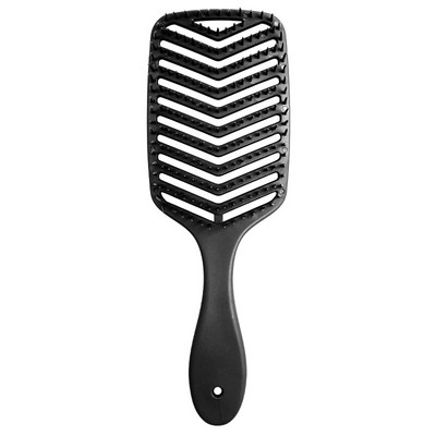 1vnt Tuščiavidurės galvos masažo šukos nešiojamas plaukų formavimo šepetys Kirpyklos šepetys Galvos odos masažo šepetys Moteriškas šlapių ir banguotų plaukų šepetys