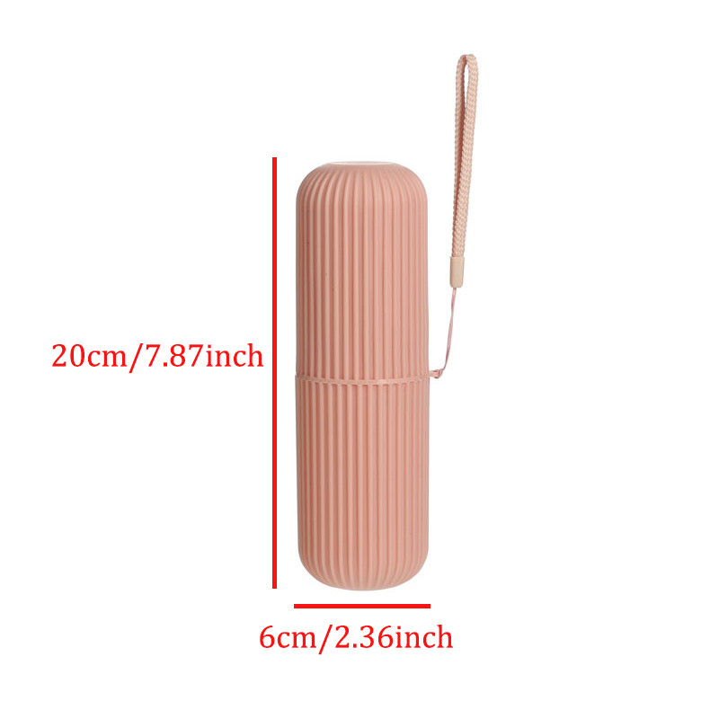 Prijenosna prugasta čašica za četkicu za zube Držač za pastu za zube Kutija za čašu Putovanje na otvorenom Kampiranje Organizator četkice za brijanje Kupaonski pribor