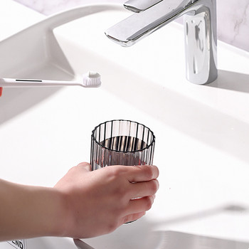 Νέο διαφανές κύπελλο πλυσίματος οικιακού βουρτσίσματος Κύπελλο οδοντόβουρτσα μπάνιου Πλαστικό κύπελλο Απλό οδοντικό μπολ χωρίς λαβή