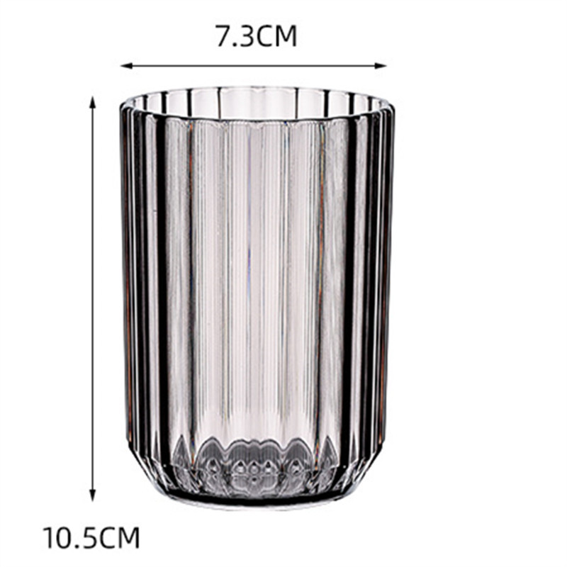 Noua ceașcă de spălat îngroșată, transparentă, ceașcă pentru periaj de uz casnic, ceașcă pentru periuță de dinți, ceașcă din plastic, bol pentru dinți simplu, fără mâner