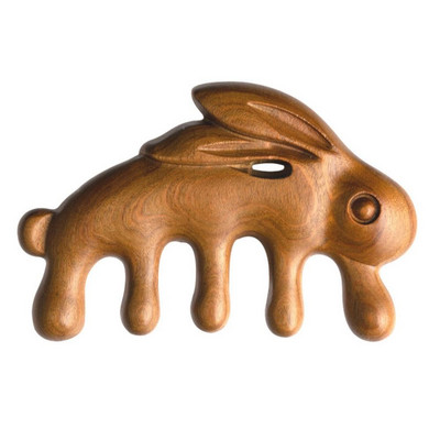 Head Meridian Comb Stimulation Reflexology Βούρτσα μασάζ τριχωτού Ξύλινη χτένα μασάζ Εργαλείο περιποίησης μαλλιών Φαρδιά δόντια χτένα μαλλιών