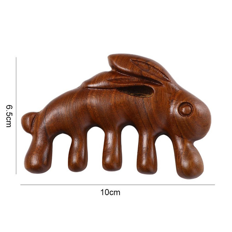 Head Meridian Comb Stimulation Reflexology Βούρτσα μασάζ τριχωτού Ξύλινη χτένα μασάζ Εργαλείο περιποίησης μαλλιών Φαρδιά δόντια χτένα μαλλιών