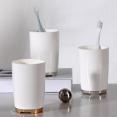 1 tk kaasaskantavad loomingulised suupesutopsid plastikust kodu hotelli hambaharja hoidik Vannitoa tarvikud Suuvee säilitustopsid 300 ml