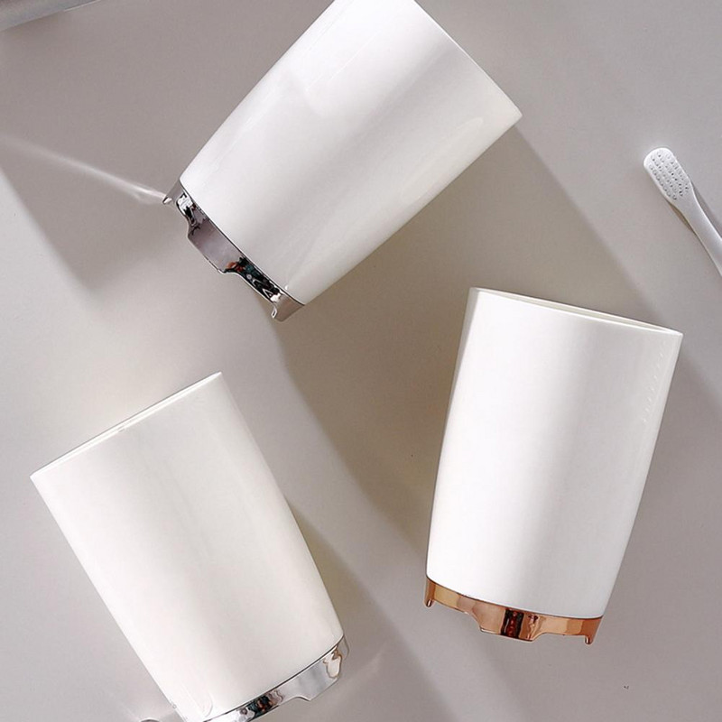 1 tk kaasaskantavad loomingulised suupesutopsid plastikust kodu hotelli hambaharja hoidik Vannitoa tarvikud Suuvee säilitustopsid 300 ml
