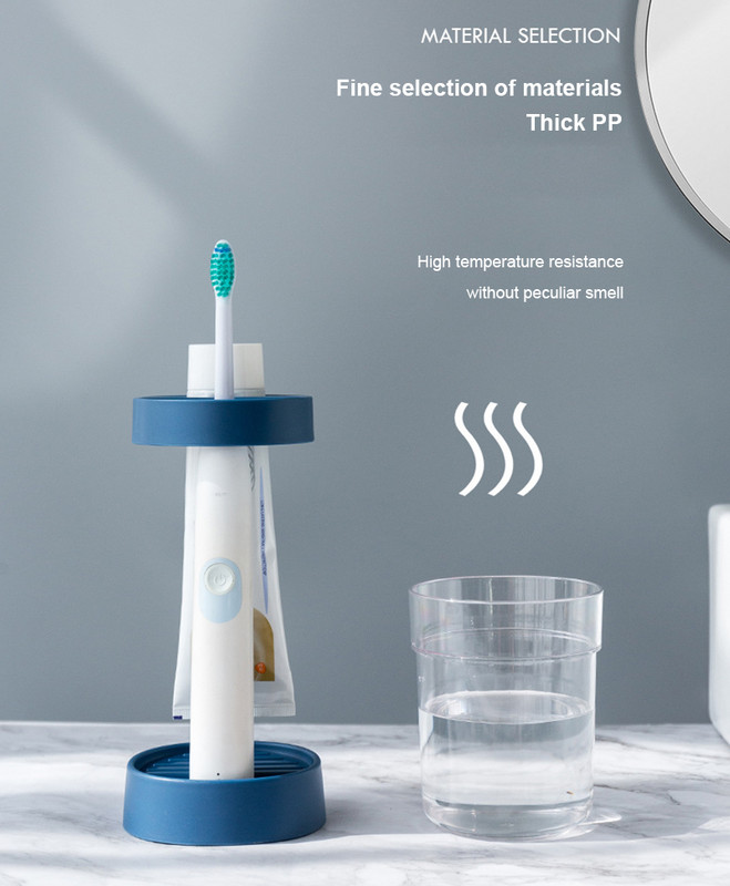 Kupaonski organizator Otporan na prašinu Držač četkice za zube Stalak za pohranu paste za zube Šalica za ispiranje usta Organizator za pastu za zube Stalak za pohranu u kupaonici