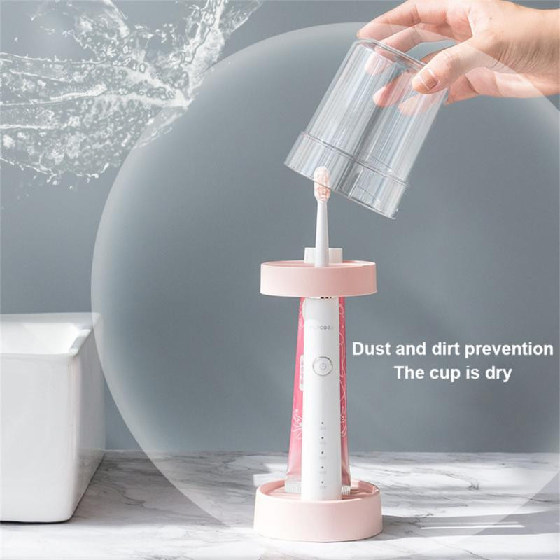 Kupaonski organizator Otporan na prašinu Držač četkice za zube Stalak za pohranu paste za zube Šalica za ispiranje usta Organizator za pastu za zube Stalak za pohranu u kupaonici