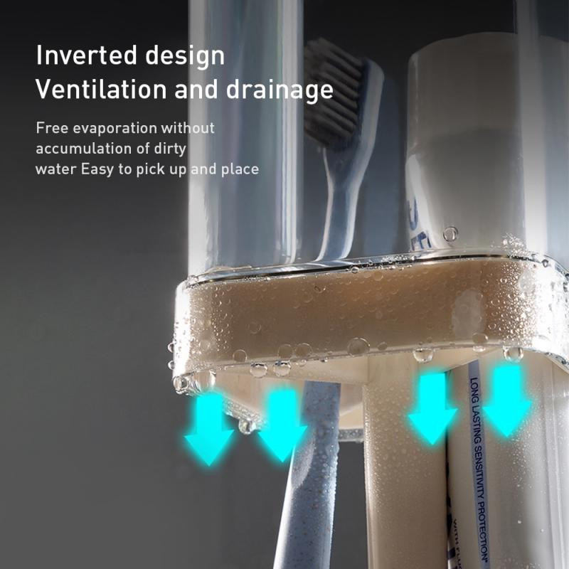 Kupaonski organizator Otporan na prašinu Držač četkice za zube Stalak za pohranu paste za zube Šalica za ispiranje usta Organizator za pastu za zube Stalak za pohranu u kupaonici