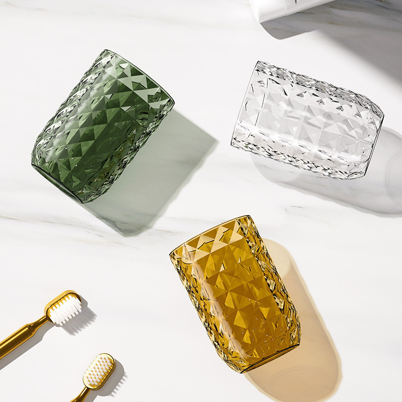 Fogkefe tartó Fürdőszoba mosópohár Kezdőlap Fogkefe Poharak Műanyag átlátszó Szájmosó Pohár Fogkrém tartó Dobozok Szervező