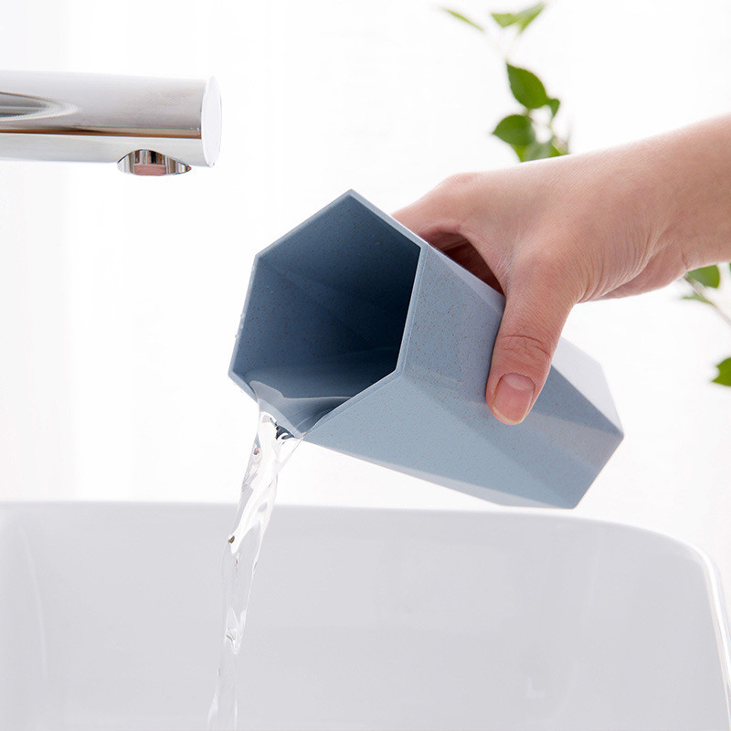 Vastupidav PP Vannitoa trumlid Hambahari Hambapasta tass Suuveetops Kodu Reisimine Tahke hambaharja hoidik Tass Jooginõud Tööriistad