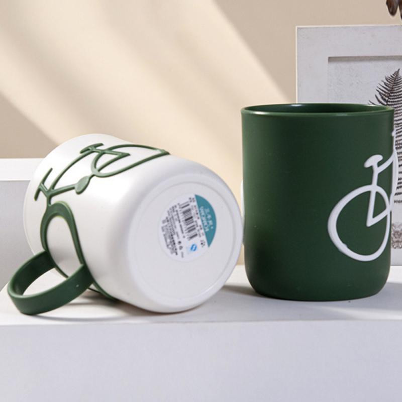 Šalica za ispiranje Bijela slatka, neklizajuća, otporna na habanje, Elegantna, glatka čašica, čašica za ispiranje usta, zelena, lagana i prijenosna čašica za četkicu za zube