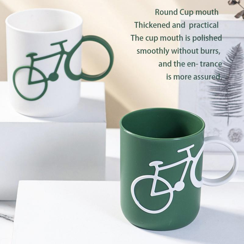 Šalica za ispiranje Bijela slatka, neklizajuća, otporna na habanje, Elegantna, glatka čašica, čašica za ispiranje usta, zelena, lagana i prijenosna čašica za četkicu za zube