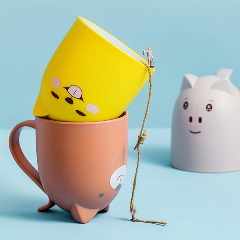 Koristan, divan izgled, univerzalni držač četkice za zube, lagana kupaonska čaša, ergonomska ručka, kućanske potrepštine