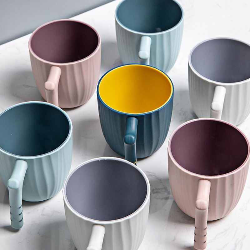 1tk Kahekihiline harjamistass Laste hambaharjatops Kodu Vannitoa Pesutops Kruusid Kaasaskantav reisija suuveetops