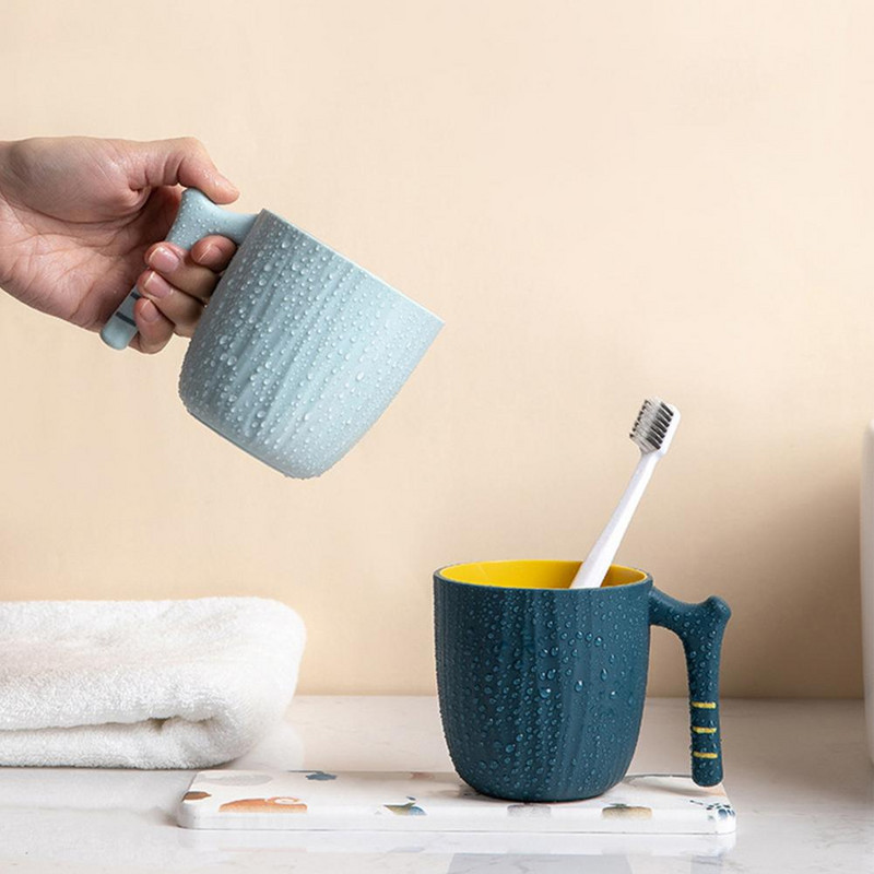 1tk Kahekihiline harjamistass Laste hambaharjatops Kodu Vannitoa Pesutops Kruusid Kaasaskantav reisija suuveetops